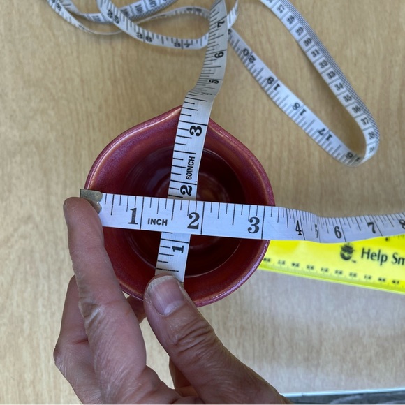 Handmade Hand Painted  Ceramic Pitcher Creamer Floral Sunset - Picture 13 of 13